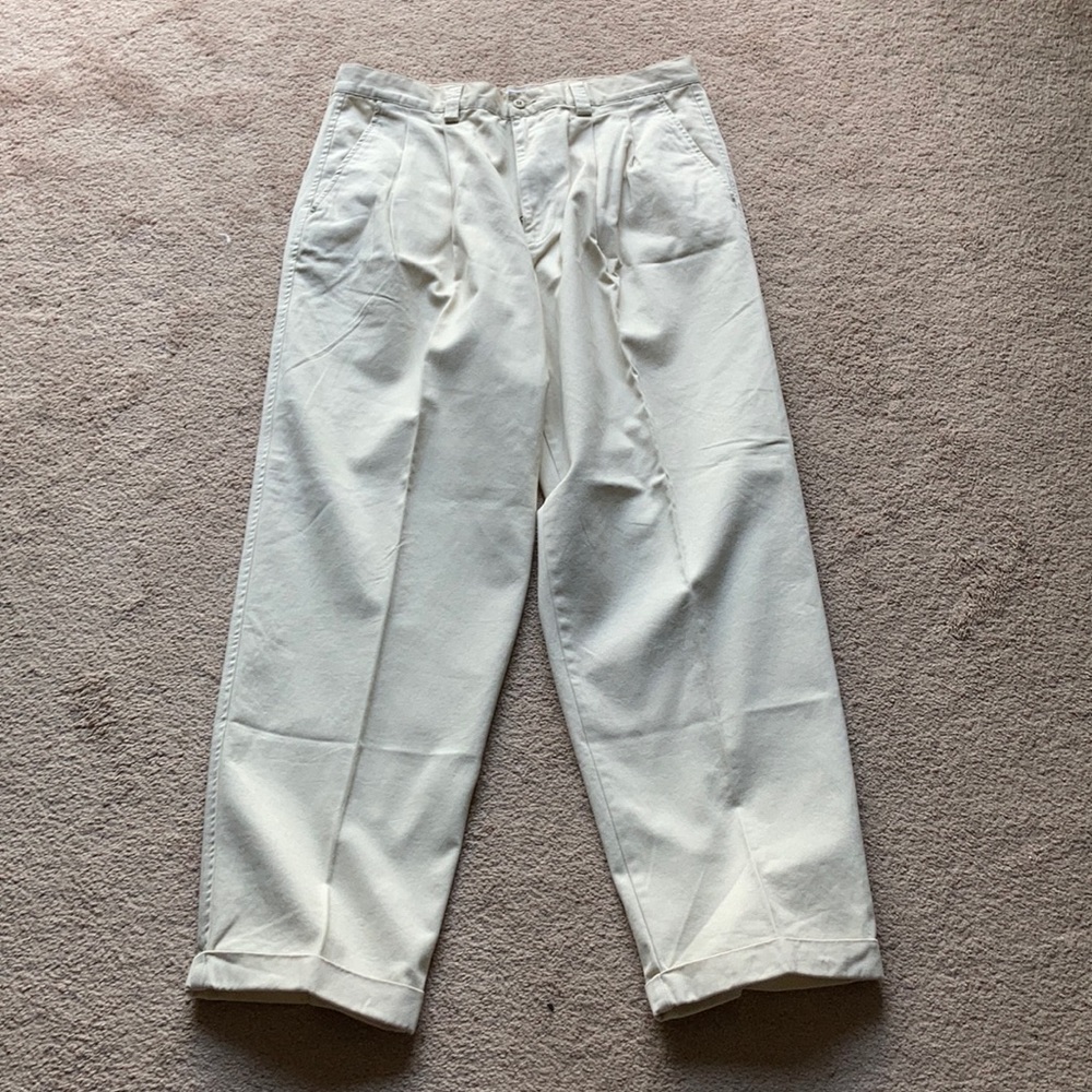 Khaki colored dress pants